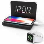 2-in-1 Foldable Wireless Charger for QI Devices and Digital Clock_7