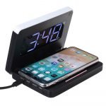 2-in-1 Foldable Wireless Charger for QI Devices and Digital Clock_9