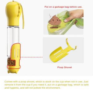 Multifunctional Outdoor Travel Pet Feeder and Poop Scooper_1