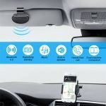 Rechargeable Wireless Handsfree Sun Visor Car Speakerphone_1