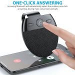 Rechargeable Wireless Handsfree Sun Visor Car Speakerphone_4