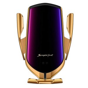 R1 Phone Holder 10W Qi Car Wireless Charger With Stand Charging – Dropshipping Available