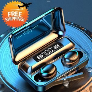 F9-5C Earphones 5.0 Wireless Bass Stereo With Microphone Charging Case – Dropshipping Available