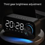 B126 Multifunctional BT 5.0 Speaker Subwoofer LED Alarm Clock_4