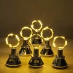 5 pcs/set Solar Diamond Wine Cork Bottle String Lights_5