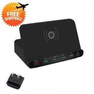 Multi-USB Port Wireless Mobile Phone Family Charging Station – Dropshipping Available