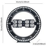 LED Digital Modern Design Dual-Use Dimming Circular Clocks_7