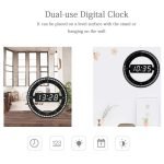 LED Digital Modern Design Dual-Use Dimming Circular Clocks_8