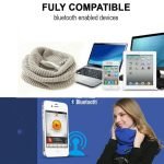 Warm Washable Knitted Bluetooth Musical Headphone Scarf_5