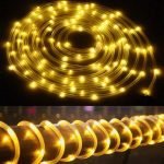 Solar Powered Outdoor LED String Tube Light Garden Fairy Light_2