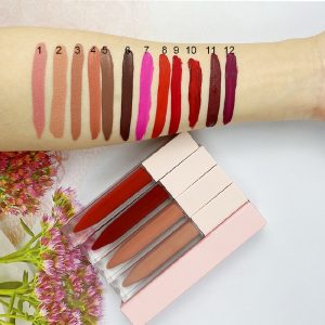 Waterproof matte private label lipstick luxury shimmer matte lipstick – Custom Logo Available