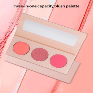 High quality 3 colors DIY blush palette private label makeup – Custom Logo Available