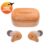 TWS Bluetooth Wooden Designed Earphones with Charging Case – Dropshipping Available
