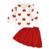 Fashion Heart Prints Tops And Skirt Clothing Set-Wholesale Item